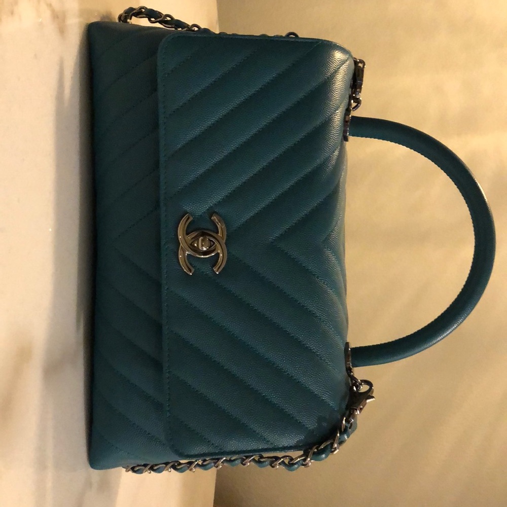 Chanel caviar coco handle